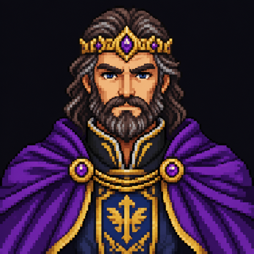 Mestre da guilda em pixel art